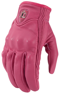 Icon Pursuit Pink Non-Perforated Gloves